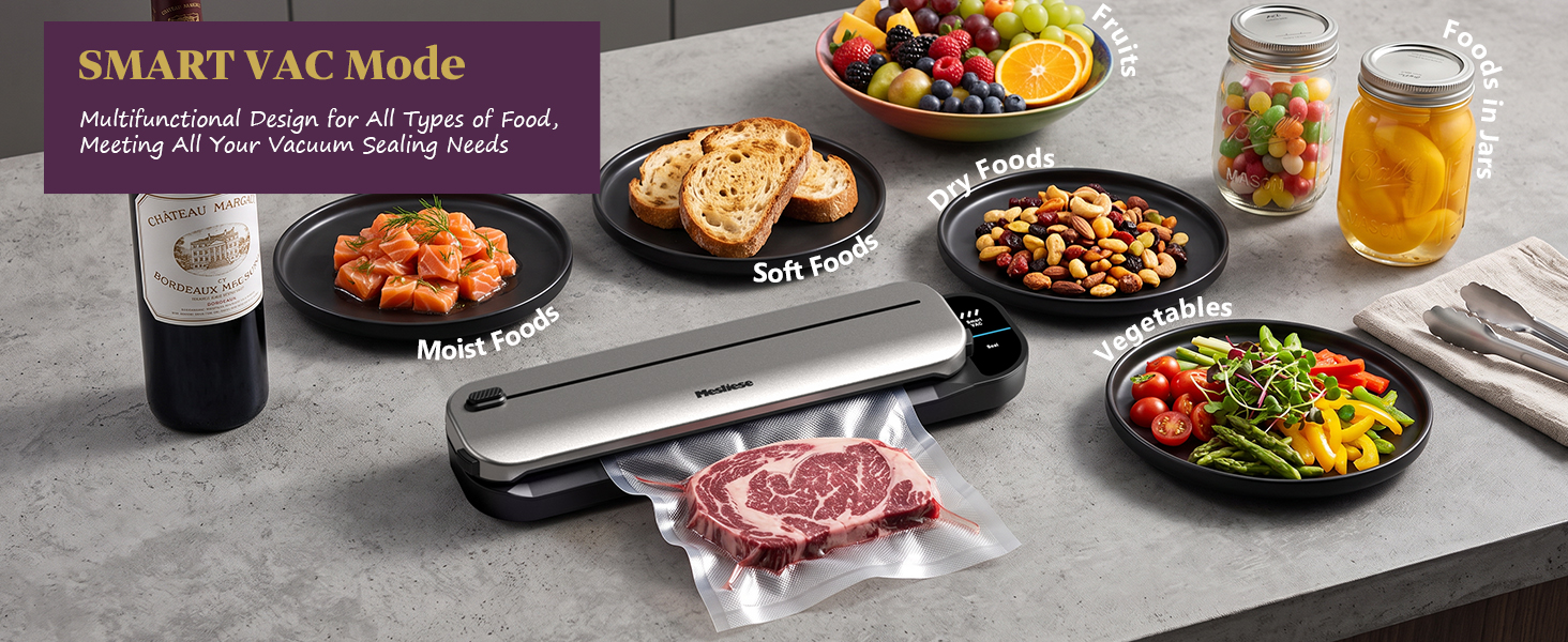 Vacuum Sealer Machine Compact One-Touch, Dry/Moist Food;Food saver,food vacuum sealing;Food Sealer