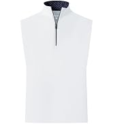 MICHEL ROUEN Mens Golf Vest Sleeveless Mock Neck Quarter Zip Vest Pullover | Lightweight Performa...