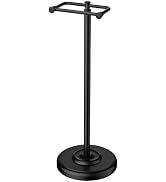 FORIOUS 5-Piece Matte Black Bathroom Hardware Set, 26-Inch Towel Bar | Two double hooks for towel...