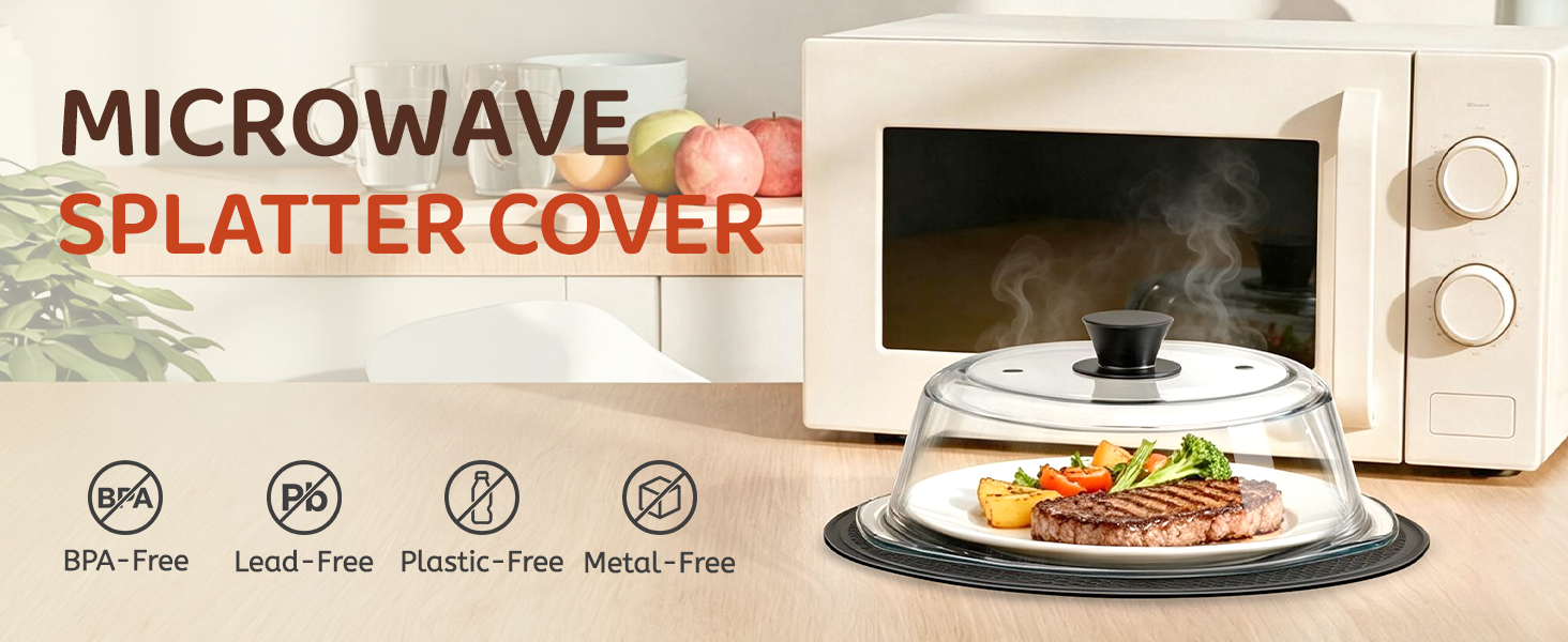Glass Microwave Splatter Cover