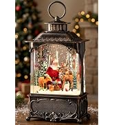 DenicMic Cardinal Snow Globe Lantern Christmas Decorations Indoor | Automatic Swirling Glitter Mu...