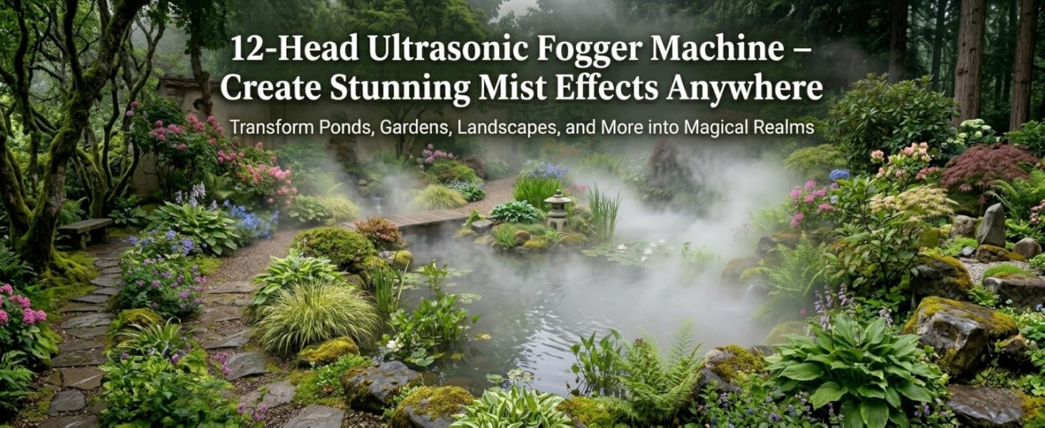 12-Head Ultrasonic Fogger Machine – Create Stunning Mist Effects Anywhere