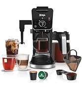 Ninja Single Serve Coffee Maker - Combo Machine, K-Cup Pods and Grounds | 4 Styles of Brewing, up...