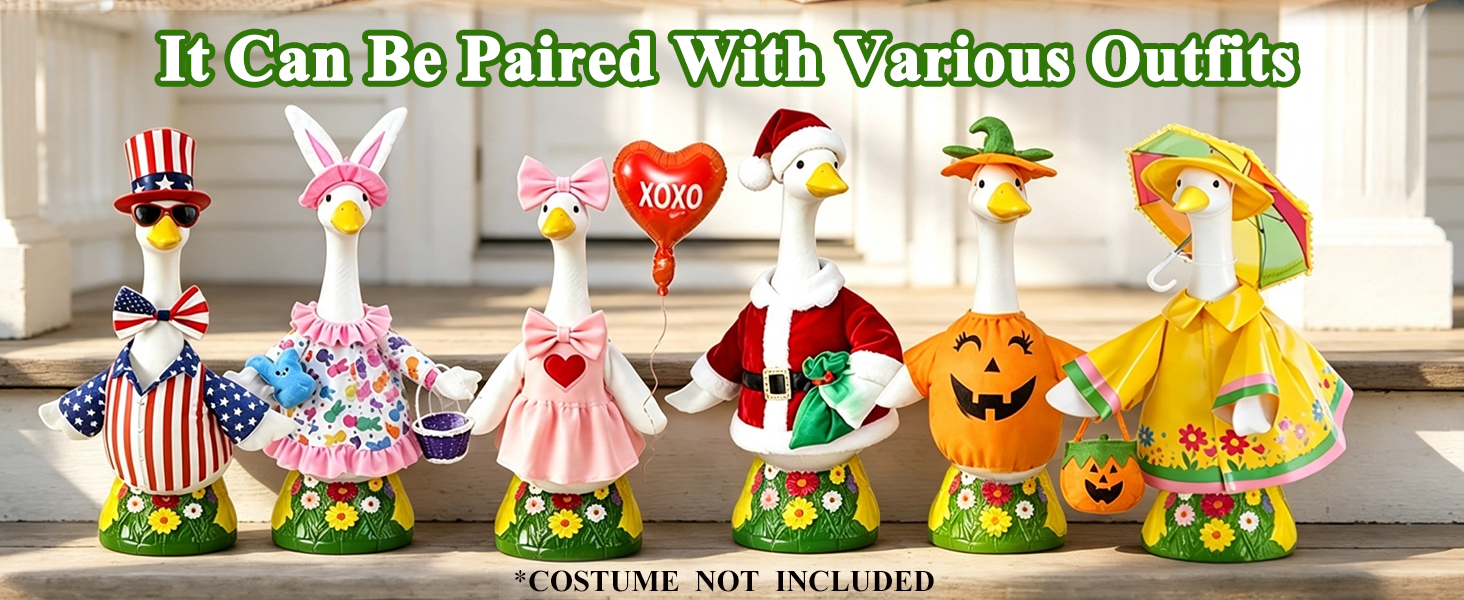 23 inch Porch Goose Statue