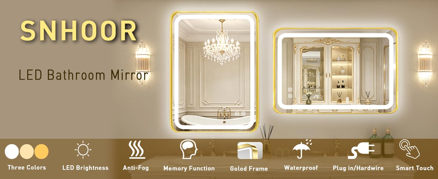 bathroom led mirror