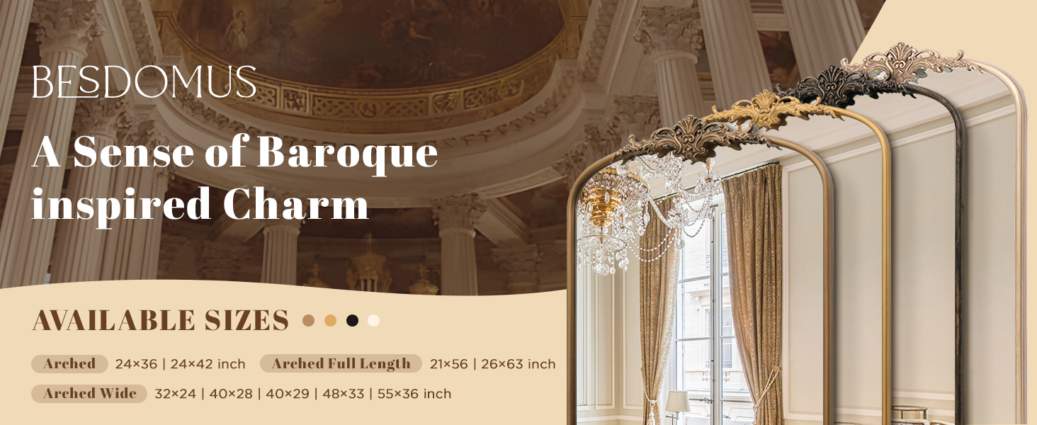 Baroque Vintage Mirror for Wall