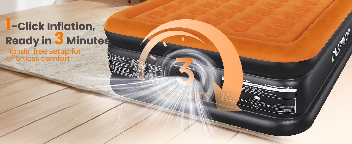 queen blow up bed