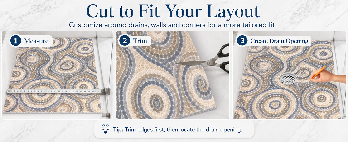 secure shower mat