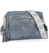 APHISON Crossbody Bags for Women, Vegan Leather Sunflower Crossbody Phone Purse Shoulder Handbags...