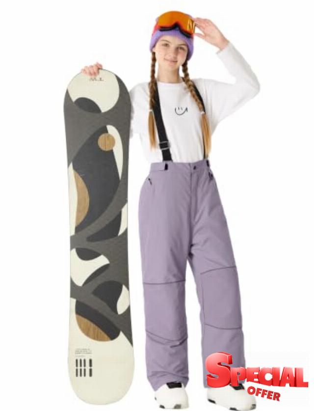 GSOU SNOW Kids Snow Bibs Boys Girls Ski Pants Snowboard Insulated                                                          15K Waterproof