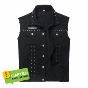 Men's Punk Denim Vest