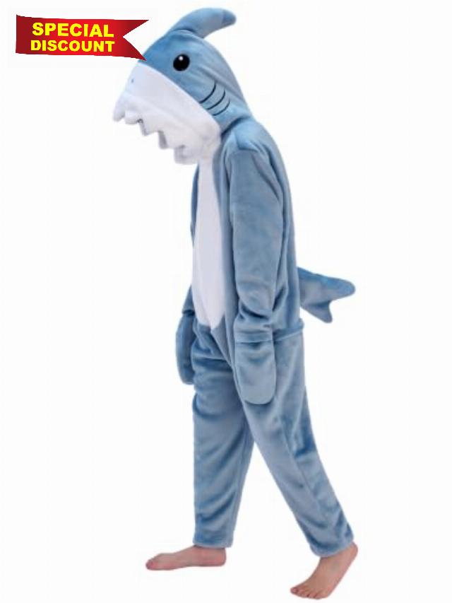 Kids Onesie Costume Animal One-Piece Pajamas Sleepwear with Hood for Lounge Halloween Christmas
