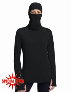 baleaf Women’s Thermal Long Sleeve Base Layer Hoodie Shirt                                                          Moisture-Wicking