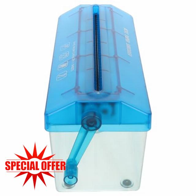 Mini Hand Paper Shredder A4 Manual Cutting Tool for Home Office                                                          PP and Steel Construction