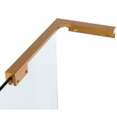 AatrixQuayn Shower Glass Support Bar, Both Sides Available, Frameless Bathroom Glass Clamp L Shap...