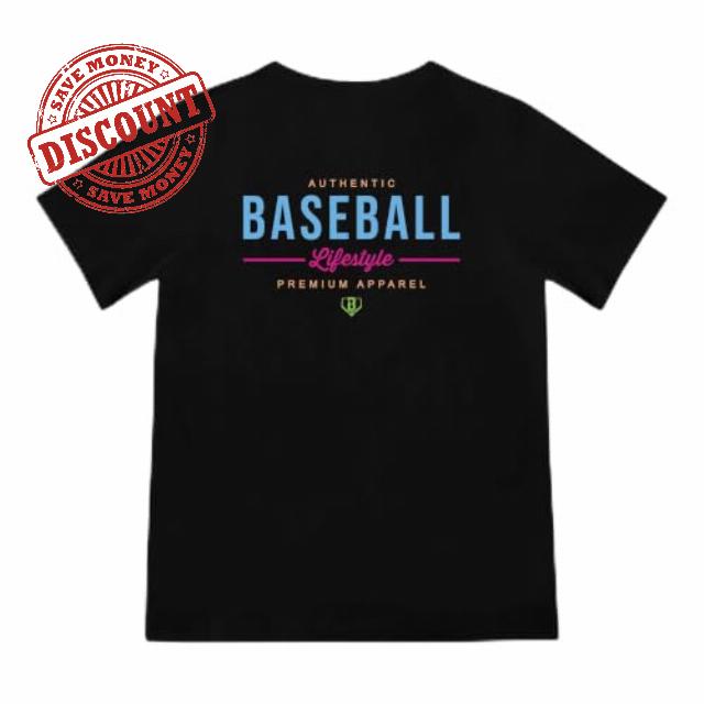BL101 Youth Authentic Baseball Graphic Tee for Boys - YS-YXL                                                          60% cotton / 40% polyester