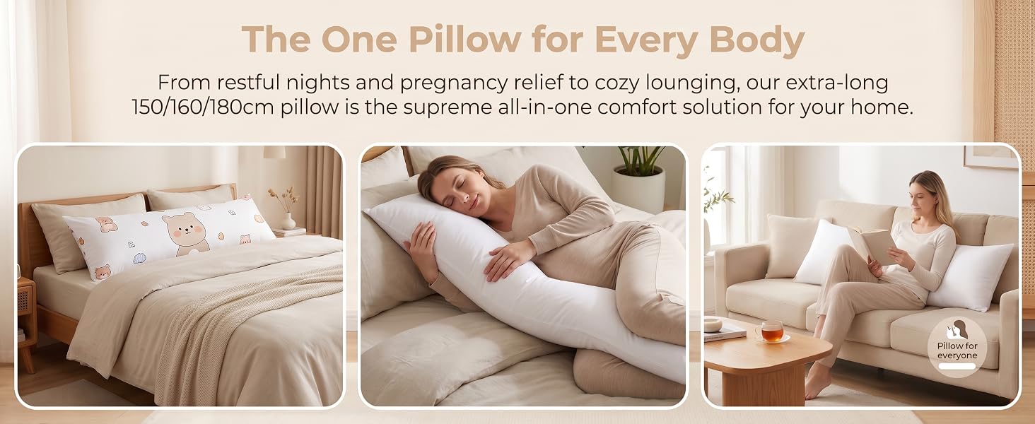 extral long body pillow