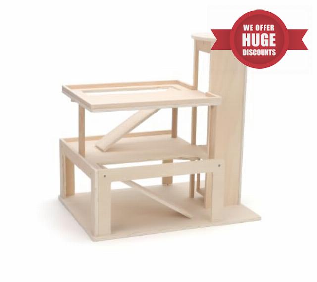 3-Tier Storage Display Shelf                                                          Display Case Wooden Shelf