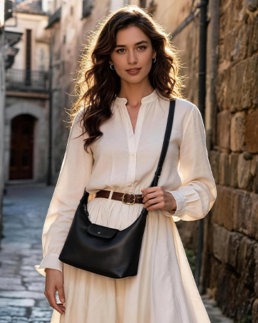 befen Genuine Leather Slouchy Hobo Purses for Women, Casual Hobo Bags | Top Grain Real Leather To...