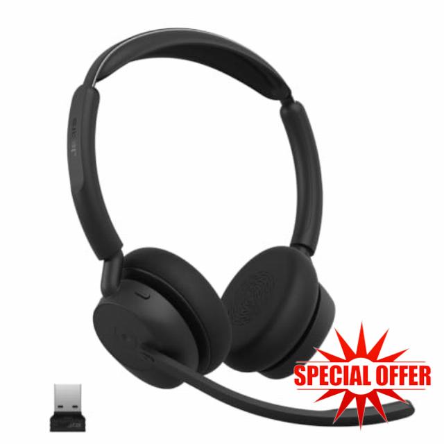 Jabra Evolve3 45 Wireless Bluetooth Headset with Mic