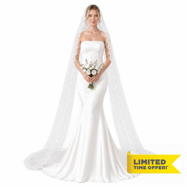 Cathedral Lace Wedding Veil