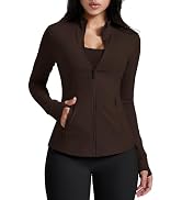 AVGO Womens Running Jackets Lightweight Slim Fit Workout Jacket Zip Up Athletic Track Gym Tops wi...
