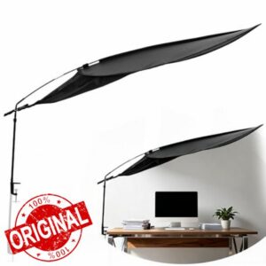 65" Office Cubicle Desk Shade 100% Light Blocking                                                          Adjustable Light Shield to Block Overhead