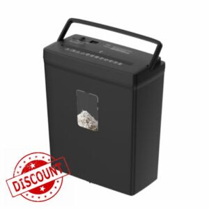Woolsche 6-Sheet Cross Cut Paper Shredder for Home Office