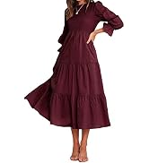 BTFBM Women Summer Floral Short Dresses V Neck Short Sleeve Tiered Ruffle Boho Swing Dress A-Line...