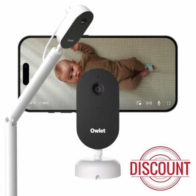 Owlet Dream Sight Smart Baby Monitor Camera with Floor Stand                                                          2K HD Secure WiFi Camera with Floor Stand. Custom Cry Alerts