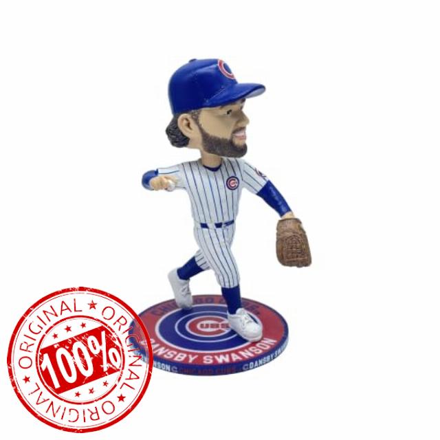 Dansby Swanson Chicago Cubs 5 Inch Repeat Name On Base Bobblehead MLB Baseball