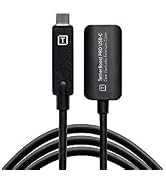 Tether Tools TetherPro Optima 10G 16' USB-C TetherBoost Locking Extension | Cable - Black | Tethe...