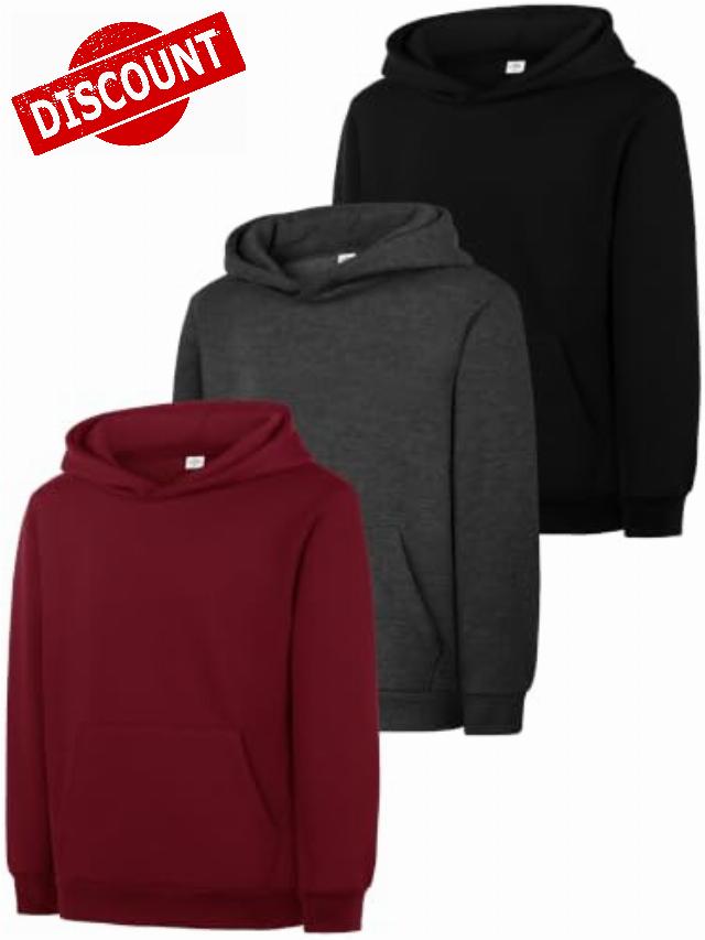 3 Pack Boys Sweatshirts Fleece Pullover Hoodies Kids Long Sleeve Soft Tops                                                          Soft Youth Sweatshirt Clothes