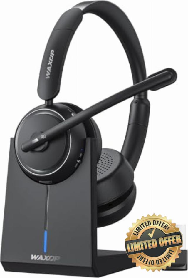 Wireless Headset with Mic for Work