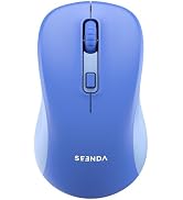 seenda Wireless Mouse, 2.4G Noiseless Mouse with USB Receiver Portable Computer Mice for PC, Tabl...
