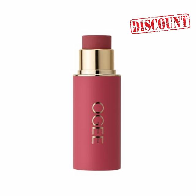 Ogee Sculpted Face Stick - Certified Organic Blush Stick (Rose Quartz)                                                          ROSE BLUSH Certified Organic Blush Stick