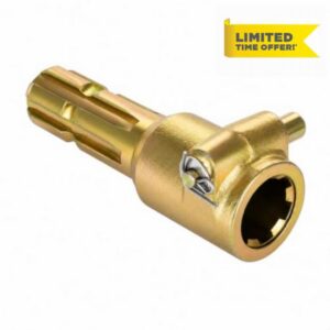 1-3/8 6 Spline 70HP PTO Extender Compatible with Kubota & Bush Hog Tractors