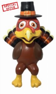 Thanksgiving Turkey Mantle Mates Sitting Bobblehead