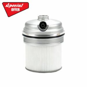 Upgrade Fuel Filter & Aluminum Cap 68436815AA 68436815AB Fit for Ram                                                          Compatible with 2019-2024 Ram 2500 3500 4500 5500 6.7L 2020-2023 Ram 1500 3.0L Diesel Filter Housing Cover Replace 68436815AA