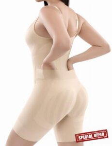Bodysuit Shapewear Tummy Control Bathroom-Friendly Seamless Shaper                                                          Full Body Sculpting Plunging U-Neck