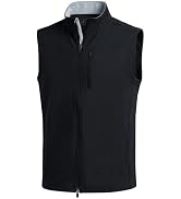 Golf Vest for Men Lightweight Sleeveless Full Zip Sport Mens Outerwear Vest | Mock Neck & Blade C...