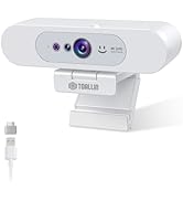 TOALLIN 4K Webcam for PC, Windows Hello Compatible, IR Facial Recognition | Autofocus, Built-in M...