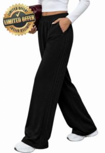 WIHOLL Sweatpants Women Wide Leg Casual Lounge Baggy Sweat Pants                                                          Sweat Pants