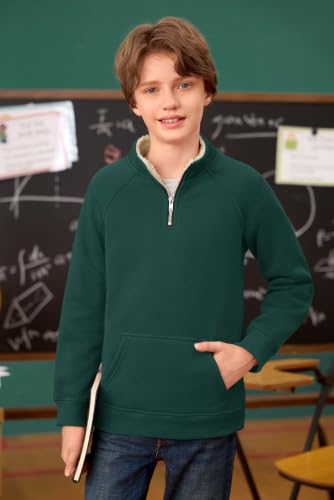 Raglan Sleeves,Warm Fleece Lined for School