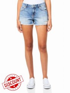 Hugo Women's Galimon Destressed Denim Shorts