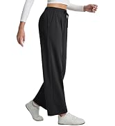 baleaf Women's Fleece Lined Track Pants 27" Thermal Warm with Zipper Pocket | Petite, Side Stripe...