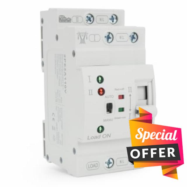 2P 63A AC110V Mini ATS Automatic/Manual Transfer Switch
