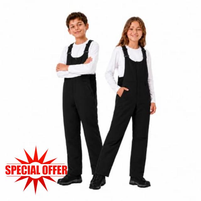 Kids Insulated Snow Bib Overalls Snow Pants Kids