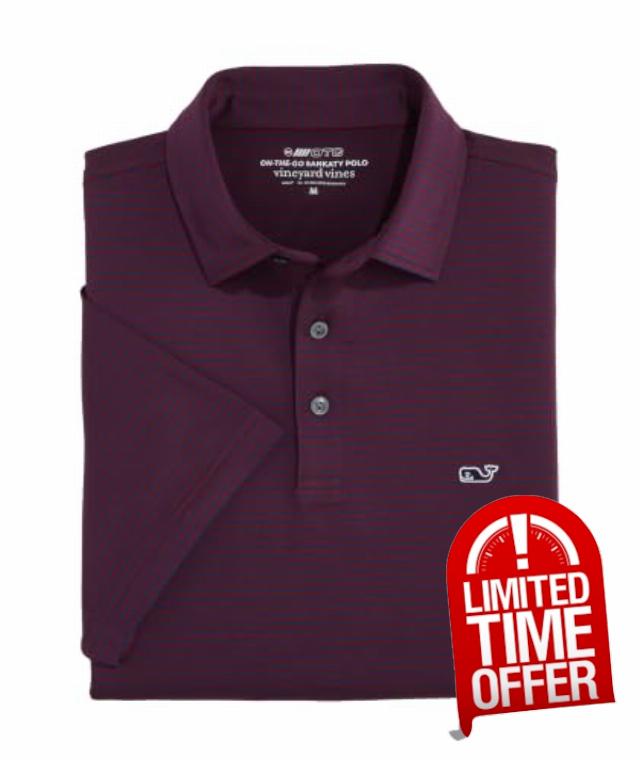 ineyard vines Men's Bradley Stripe Sankaty Polo