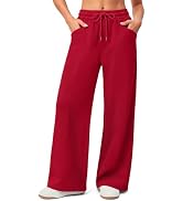 AKEWEI Wide Leg Womens Fleece Lined High Waisted Sweatpants with Pockets | Business Casual Outfit...